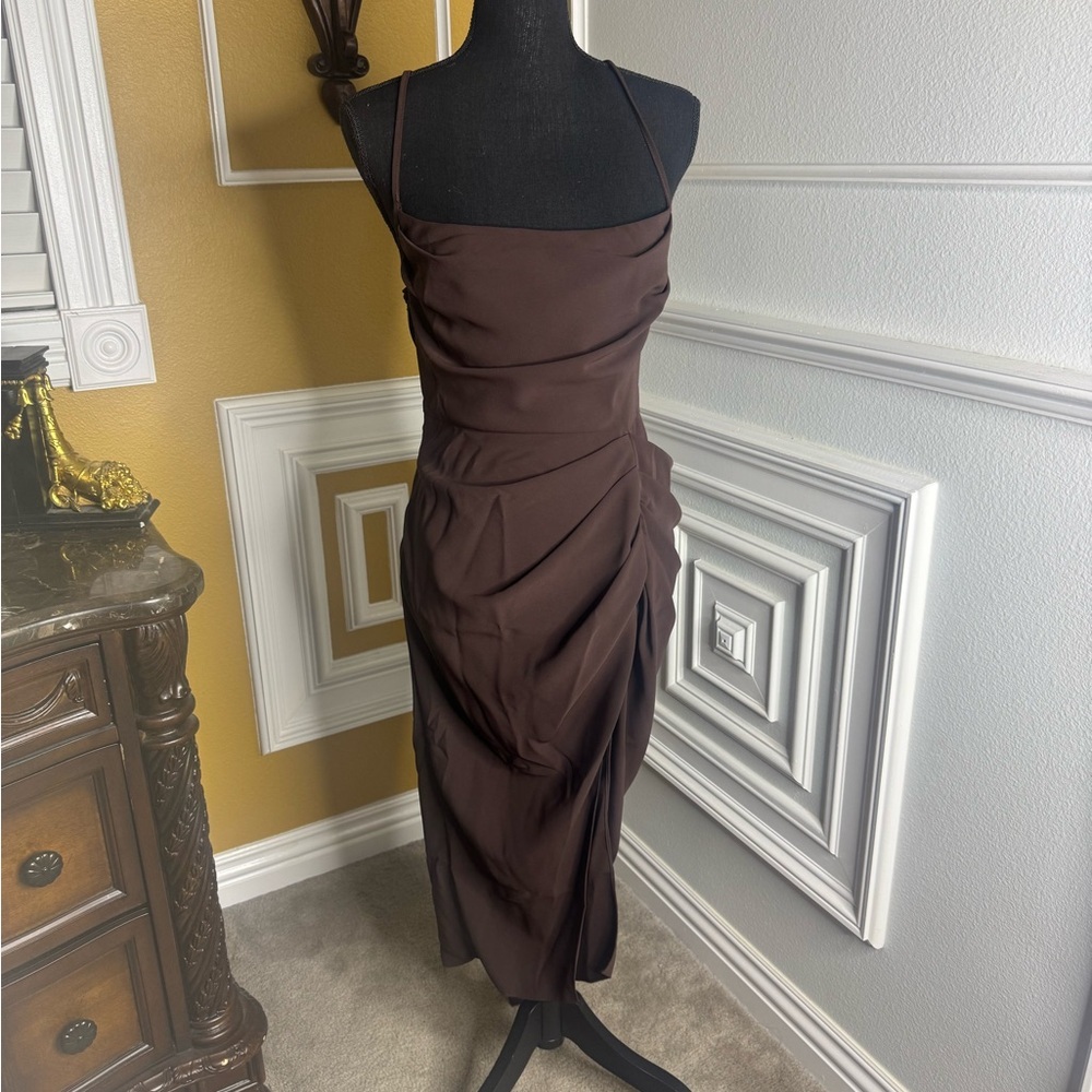 Elegant Brown Dress